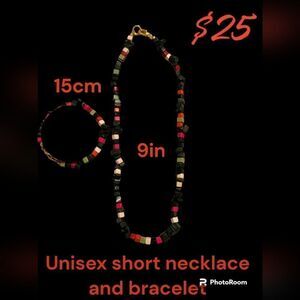 COPY- Handmade necklace and bracelet set